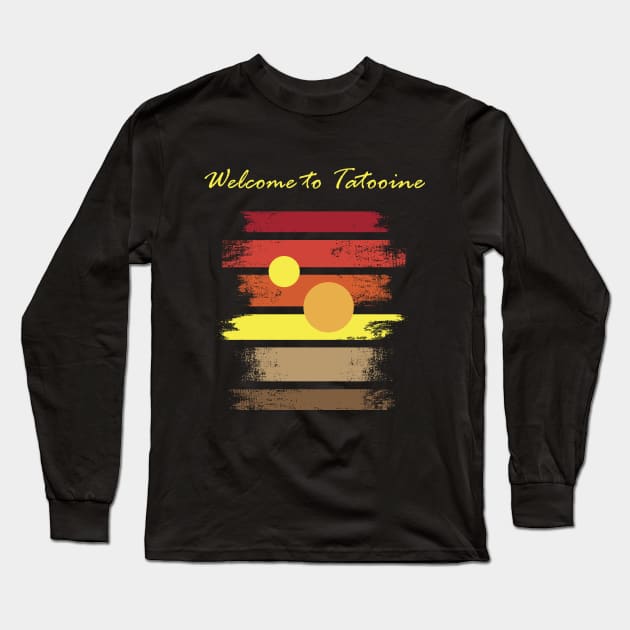 Welcome to Tatooine Long Sleeve T-Shirt by YellowMadCat